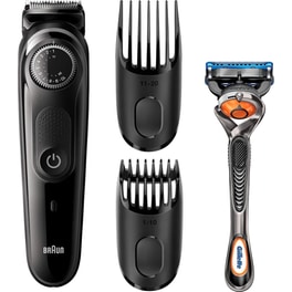 Σετ Ανδρικής Περιποίησης BRAUN BT3242 με Ξυραφάκι GILLETTE Fusion5 PROglide Μαύρο