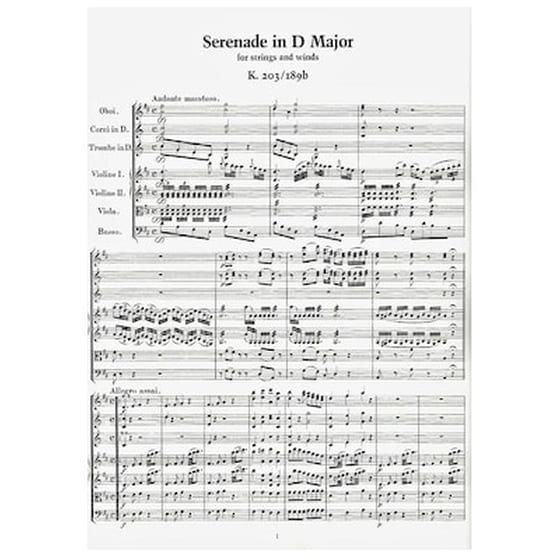 Βιβλίο Για Σύνολα Dover Publications Mozart - Complete Serenades Nr.2 [full Score] image 3