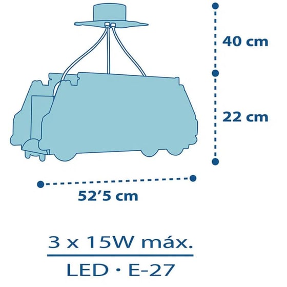 Παιδικό Φωτιστικό Οροφής Ango Firetruck 60610 image 5