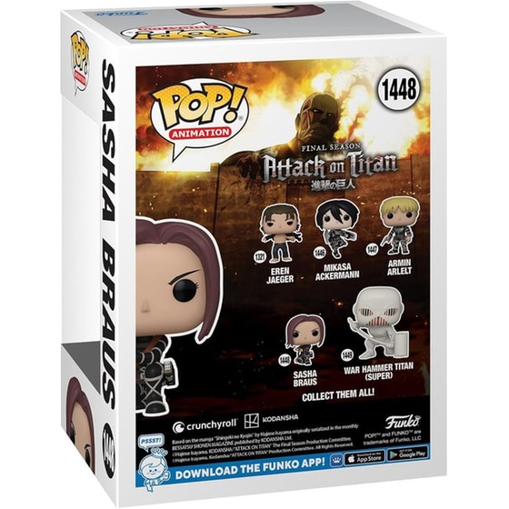 Funko Pop! Animation - Attack On Titan - Sasha Braus #1448 image 1