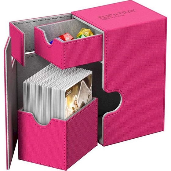 Ultimate Guard Flip´n´tray Deck Case 80+ Standard Size Xenoskin Pink image 4