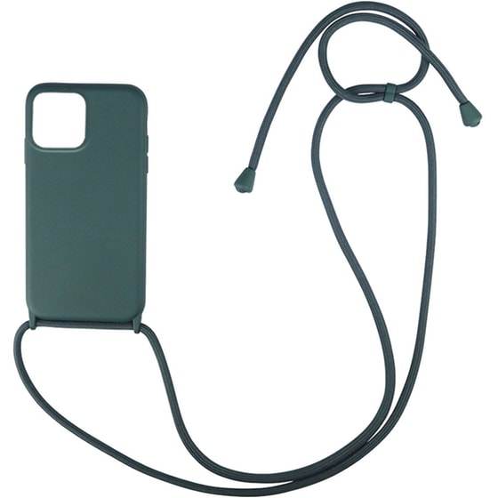 Θήκη Apple iPhone 13 Pro Max - My Colors CarryHang Θήκη Σιλικόνης με Κορδόνι - Πράσινο Σκούρο image 0