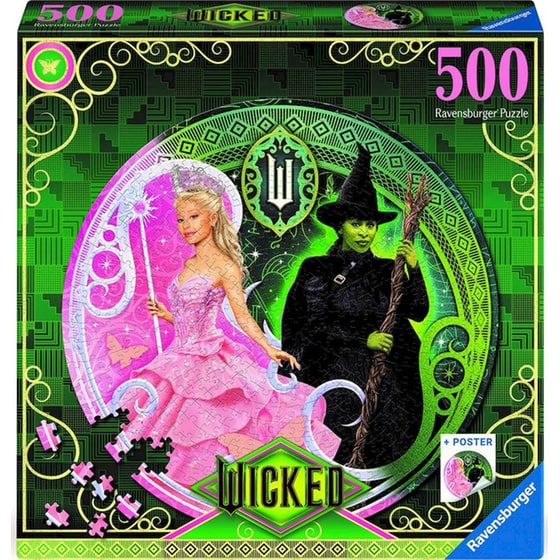 Παζλ Ravensburger Wicked με Poster (500 Κομμάτια) image 0