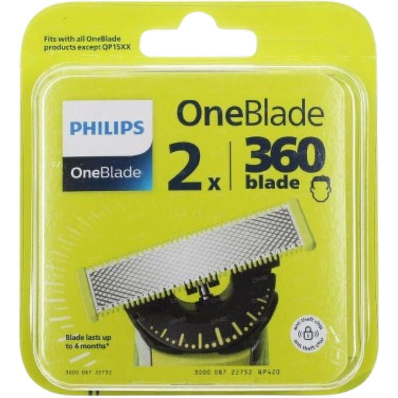 PHILIPS Ανταλλακτικές Κεφαλές Philips Oneblade (qp420/50) 2τεμ