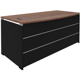 Γραφείο Επαγγελματικό Woodwell από Μελαμίνη 200x90cm - Sonoma/Μαύρο