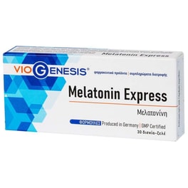 Ειδικό Συμπλήρωμα Διατροφής Viogenesis Melatonin Express - 30 ταμπλέτες