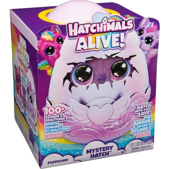Spin Master Hatchimals Alive Mystery Hatch Pufficorn (2 Σχέδια) image 2