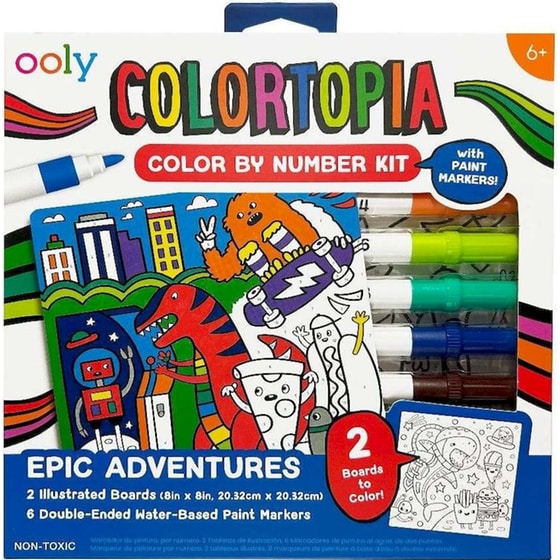 Σετ Ζωγραφικής με Αριθμούς Ooly Colortopia Epic Adventures image 0