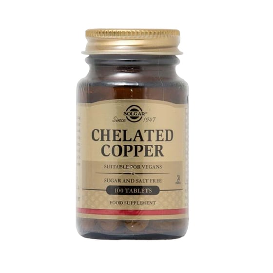 Μέταλλα Solgar Chelated Copper 2500μg - 100 ταμπλέτες image 0