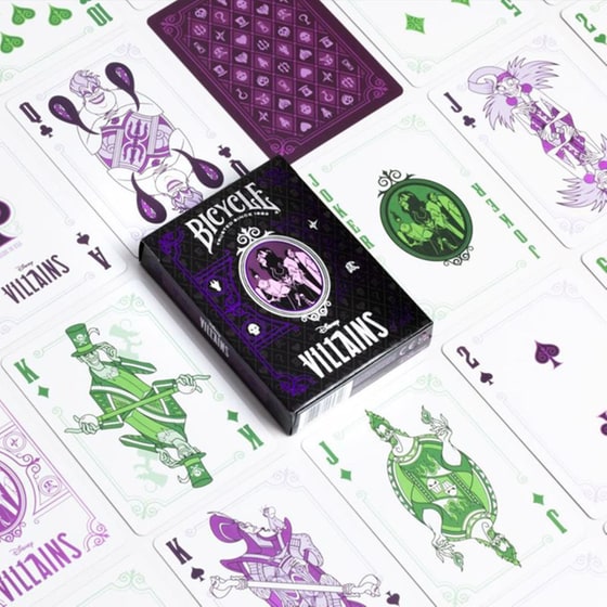 Τράπουλα Bicycle - Villains Green & Purple image 1