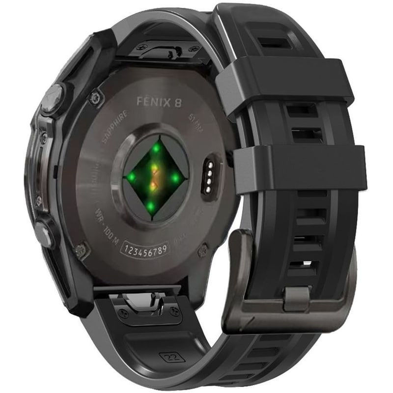 Λουράκι Tech-Protect Silicone Band για Garmin Fenix 3/5x/3hr/5x Plus/6x/6x Pro/7x/8 - Black