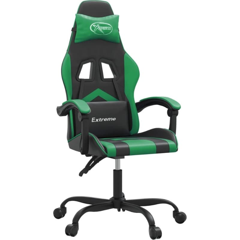 Καρέκλα Gaming VIDAXL 349594 από Τεχνητό Δέρμα - Μαύρο