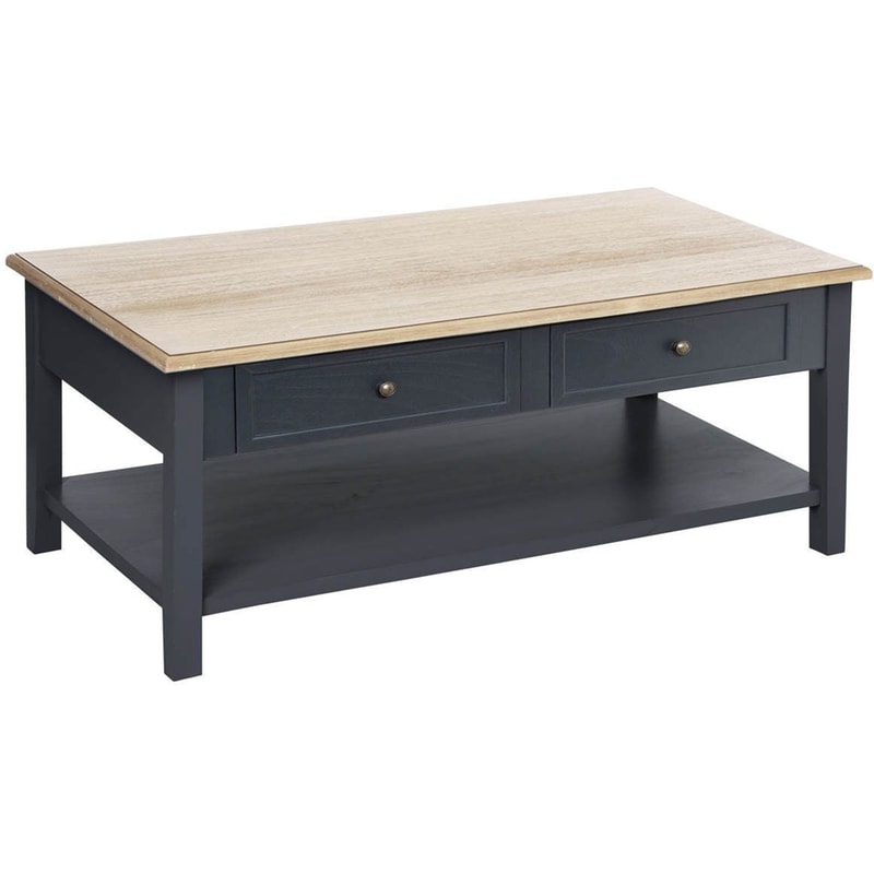 Τραπεζάκι Σαλονιού Spitishop από MDF 109x60x45cm - Γκρι