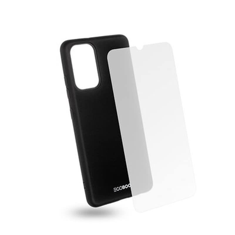 EGOBOO Θήκη Κινητού Egoboo για Samsung Galaxy A32 και Προστατευτικό Τζάμι - Μαύρο