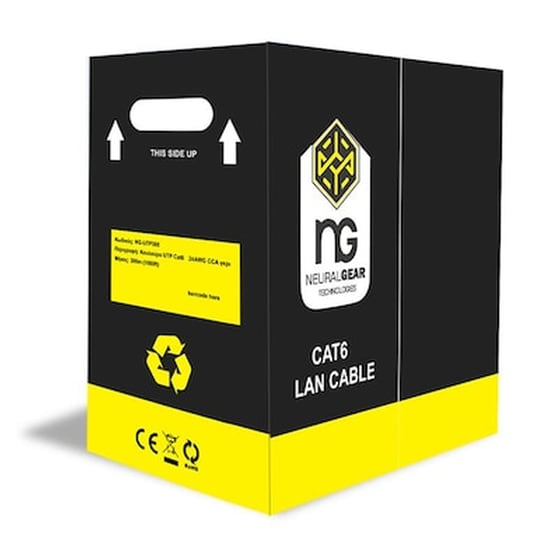 Καλώδιο NG U/UTP  Cat.6 305m Γκρι image 0