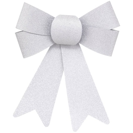 Σετ Χριστουγεννιάτικα Στολίδια Spitishop A-s Silver 184104 14x17 από Πολυπροπυλένιο 2 Τμχ - Φιόγκος