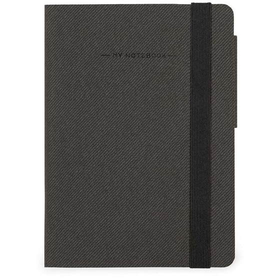 Σημειωματάριο Legami Ριγέ Small Deep Graphite image 0