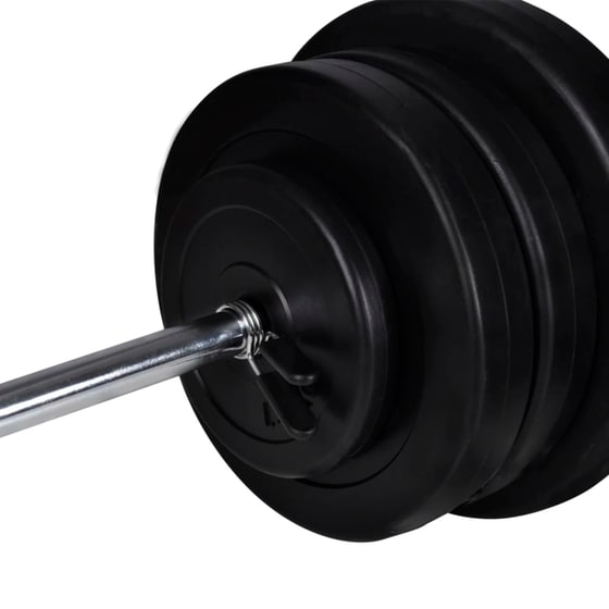 Σετ Ρυθμιζόμενος Πάγκος Γυμναστικής VidaXL 60.5kg - Μαύρος image 7