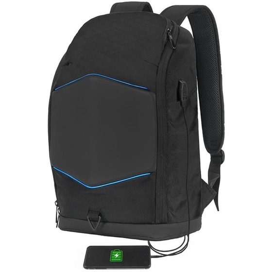 Τσάντα Laptop Tellur GlowPack TLL611282 15.6" με LED λωρίδες - Μαύρο image 2