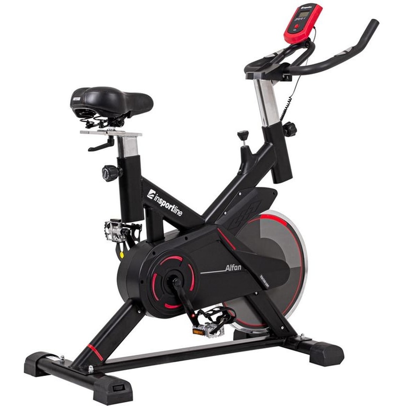 INSPORTLINE Ποδήλατο Γυμναστικής Spin Bike Alfan - Μαύρο/Κόκκινο