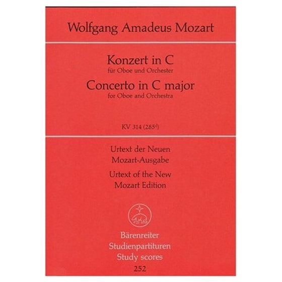 Βιβλίο Για Σύνολα Barenreiter Mozart - Concerto In C Major Oboe Kv314 [pocket Score] image 1