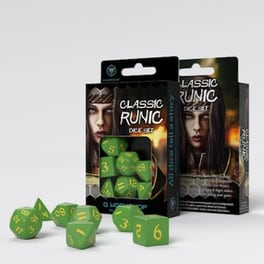 Σετ Ζάρια - Classic Runic Dice Set - Green And Yellow