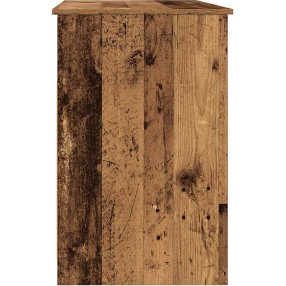 Γραφείο VidaXL από Επεξεργασμένο Ξύλο 102x50x76 cm - Όψη Παλαιού Ξύλου image 4
