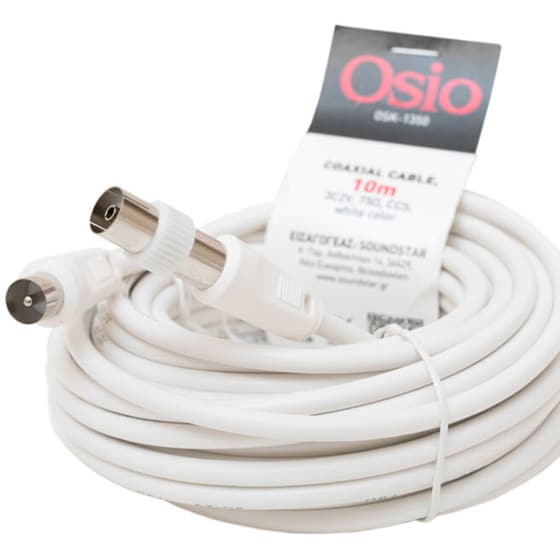 Καλώδιο Osio Coax Male σε Coax Female - 10m image 1