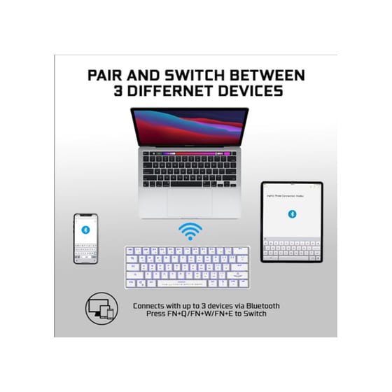 Ασύρματο Πληκτρολόγιο Bluetooth Armaggeddon MKA-61R Mechanical - Μαύρο image 5