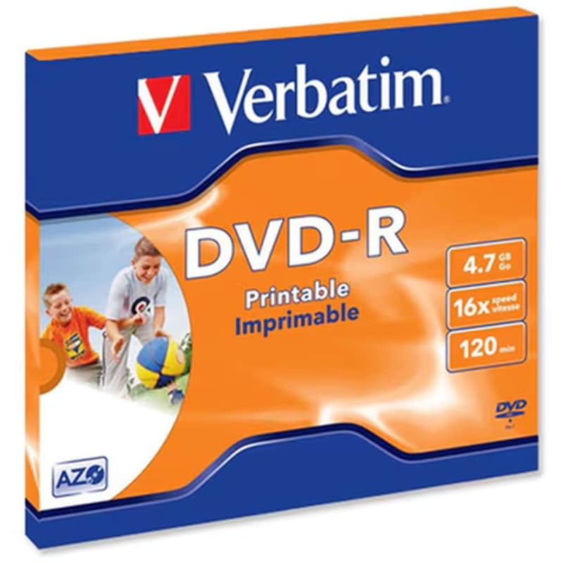 VERBATIM Δίσκοι CD/DVD  Verbatim DVD-R 4.7GB 5 τμχ