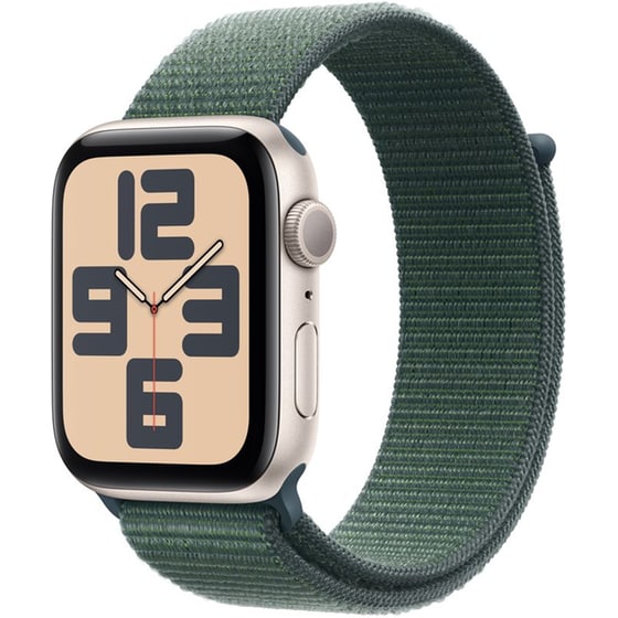 Apple Watch SE GPS 40mm - Starlight Aluminium Case with Lake Green Sport Loop image 0