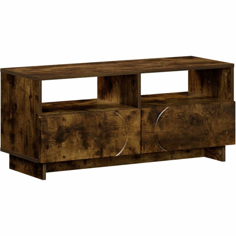 Βάση Τηλεόρασης VidaXL 90x34.5x40 cm - Καπνισμένο Ξύλο Δρυός
