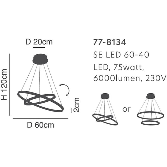 Φωτιστικό Οροφής Led Dimmable Homelighting Morelli 77-8134 από Αλουμίνιο - Λευκό image 3