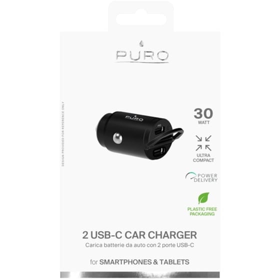 Φορτιστής Αυτοκινήτου Puro 30W - Μαύρο image 3