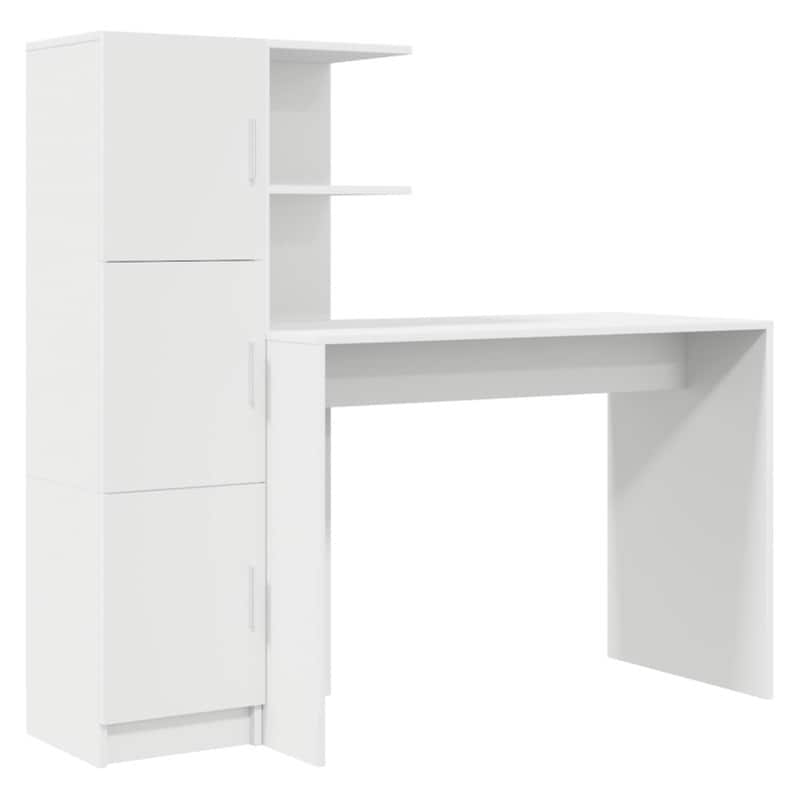 Γραφείο VidaXL 133,5x50x124 cm - Λευκό (2 τεμ.)