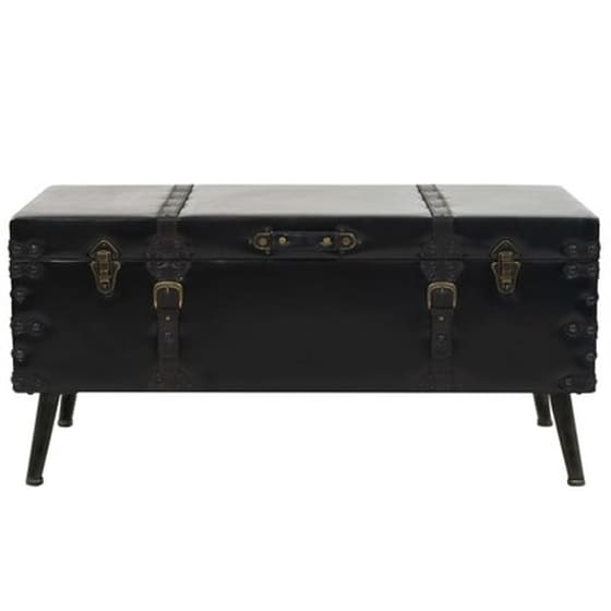 Τραπεζάκι Σαλονιού VidaXL από MDF 102x51x48cm - Μαύρο image 3