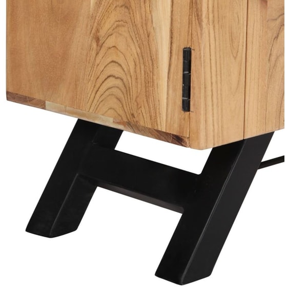 Έπιπλο Τηλεόρασης VidaXL από Ξύλο 140x30x45cm - Μαύρο/Καφέ image 5