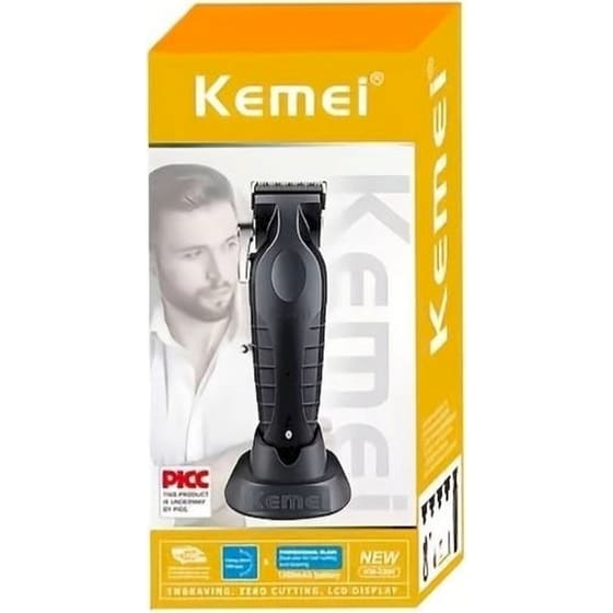 Κουρευτική Μηχανή Kemei KM-2296 Μαύρο image 6