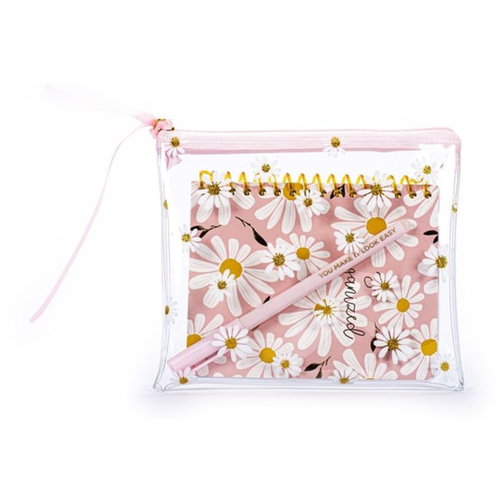 Σημειωματάριο Posh+Pop με Στυλό Erasable Flowers image 4