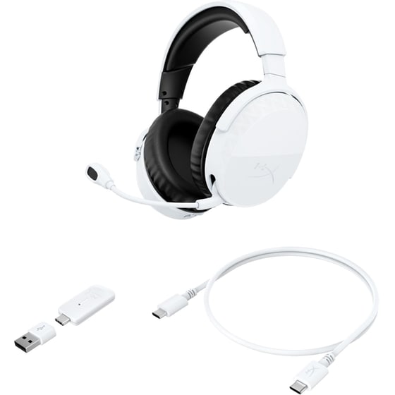 HyperX Cloud Stinger 3 Gaming Ασύρματα Ακουστικά για PlayStation 5 2.4 GHz - Λευκά image 3