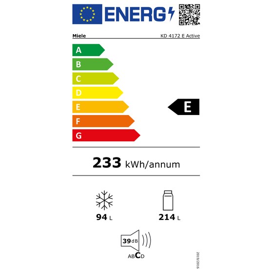 Ψυγειοκαταψύκτης MIELE KD 4172 E Active EU1 ComfortFrost 308 Lt - Inox image 4