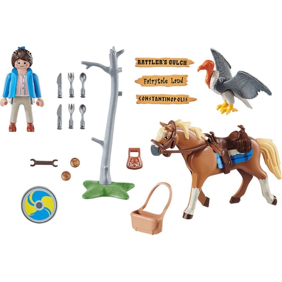 PLAYMOBIL® The Movie Η Μάρλα με το Άλογο της (70072) image 1