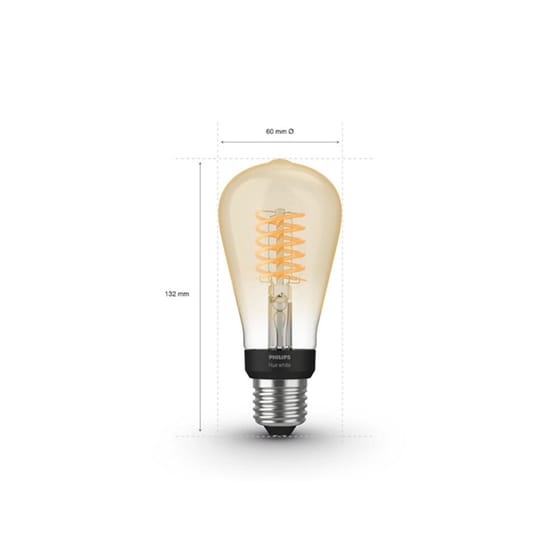 Έξυπνος Λαμπτήρας Philips Hue Filament ST64 E27 - Λευκό image 2