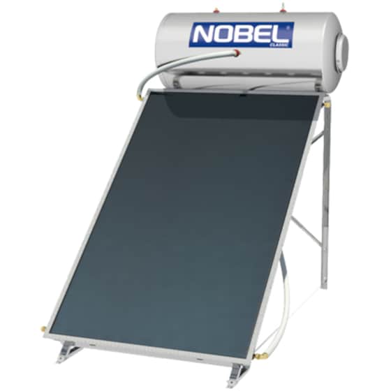 Ηλιακός Θερμοσίφωνας NOBEL Classic Inox 120L/2τμ Τριπλής Ενέργειας Κεραμοσκεπής image 0