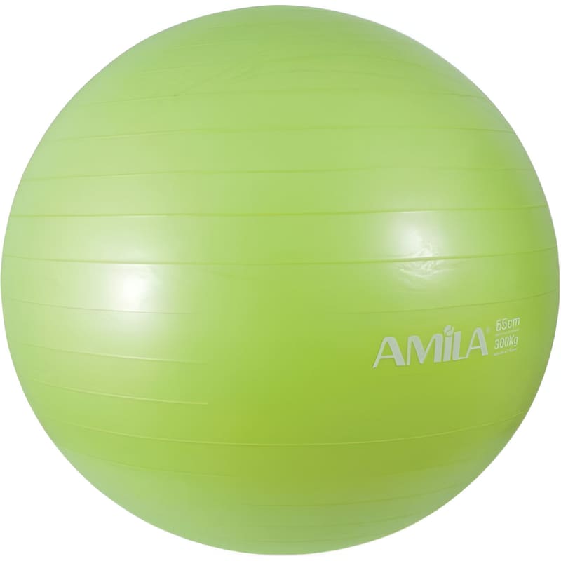 Μπάλα Γυμναστικής Amila Κατάλληλη για Pilates 1.50 kg 65 cm από PVC - Πράσινο