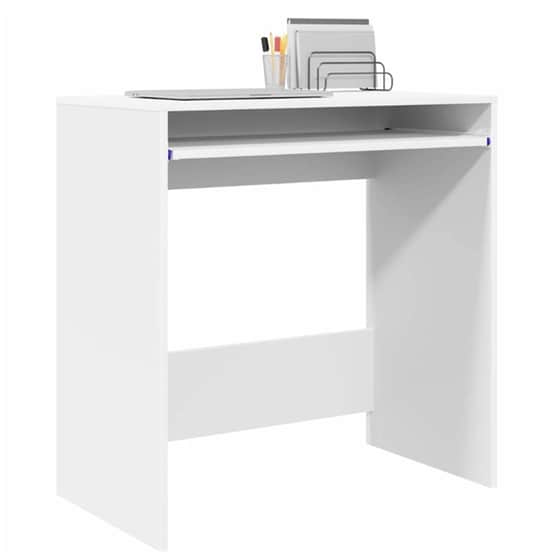 Γραφείο VidaXL από Επεξεργασμένο Ξύλο 77,5x43x79 cm - Λευκό image 2