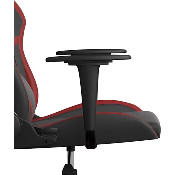 Καρέκλα Gaming VIDAXL 345430 με Ρυθμιζόμενα Μπράτσα από Τεχνητό Δέρμα - Μαύρο / Κόκκινο image 7