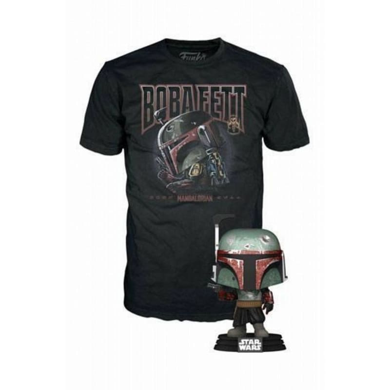 FUNKO Funko Pop! Box - Star Wars - The Mandalorian - Boba Fett with T-Shirt (M)