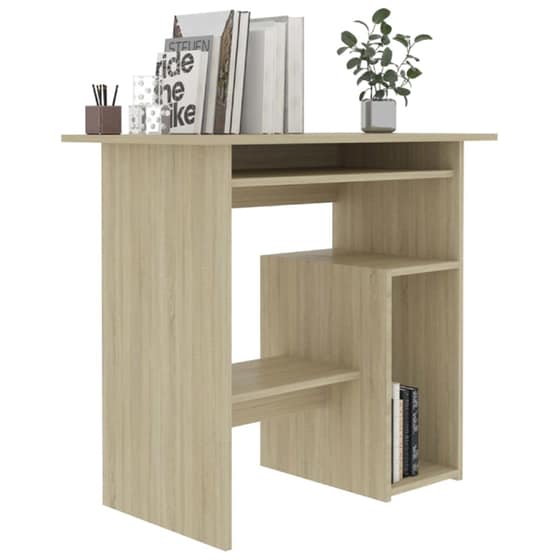 Γραφείο Υπολογιστή VidaXL από Μοριοσανίδα 80x45cm - Sonoma/Μπεζ image 4