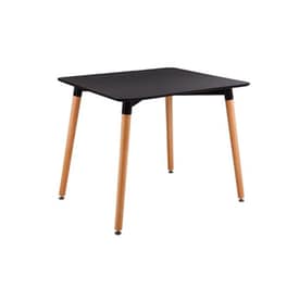 Τραπεζάκι Σαλονιού Woodwell από MDF 80x80x73cm - Μαύρο
